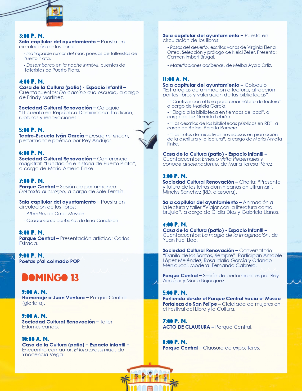 feria del libro puerto plata